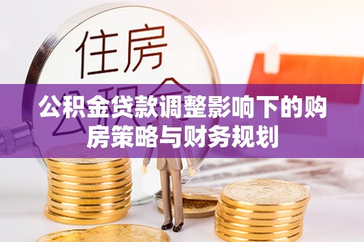 栾城公积金贷款调整影响下的购房策略与财务规划