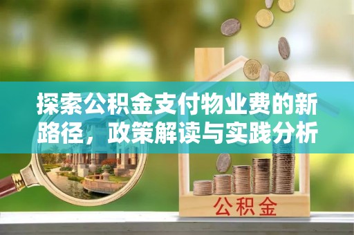 栾城探索公积金支付物业费的新路径，政策解读与实践分析