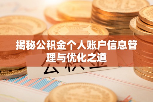 栾城揭秘公积金个人账户信息管理与优化之道