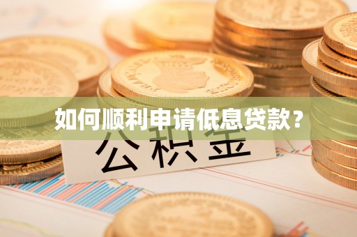 栾城如何顺利申请低息贷款？