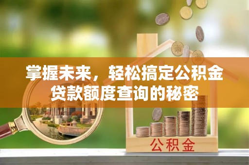 栾城掌握未来，轻松搞定公积金贷款额度查询的秘密