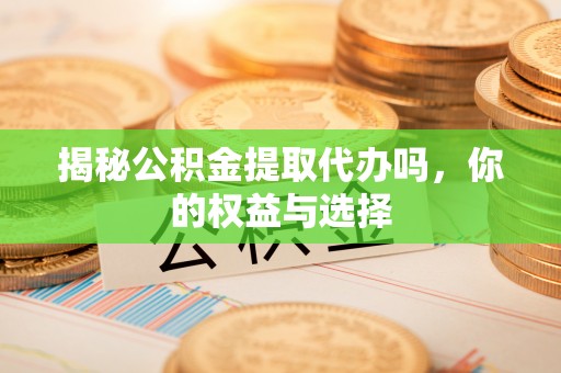 栾城揭秘公积金提取代办吗，你的权益与选择