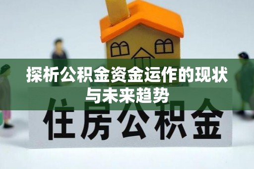 栾城探析公积金资金运作的现状与未来趋势