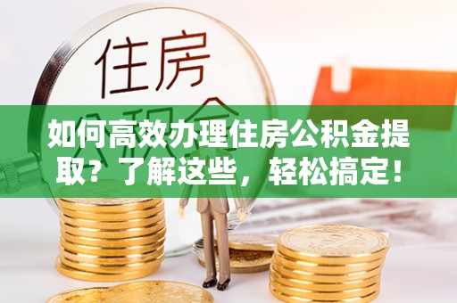 栾城如何高效办理住房公积金提取？了解这些，轻松搞定！