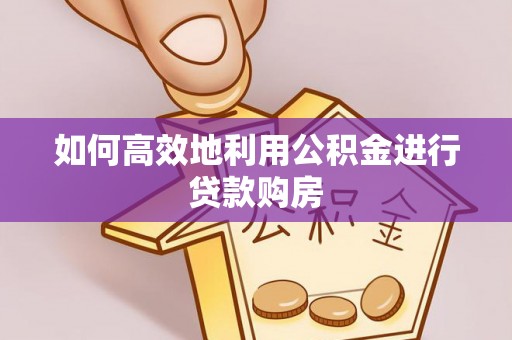栾城如何高效地利用公积金进行贷款购房